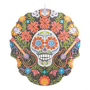 Mexican skull wind spinner 30cm