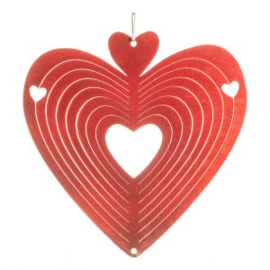 red heart wind spinner 15cm