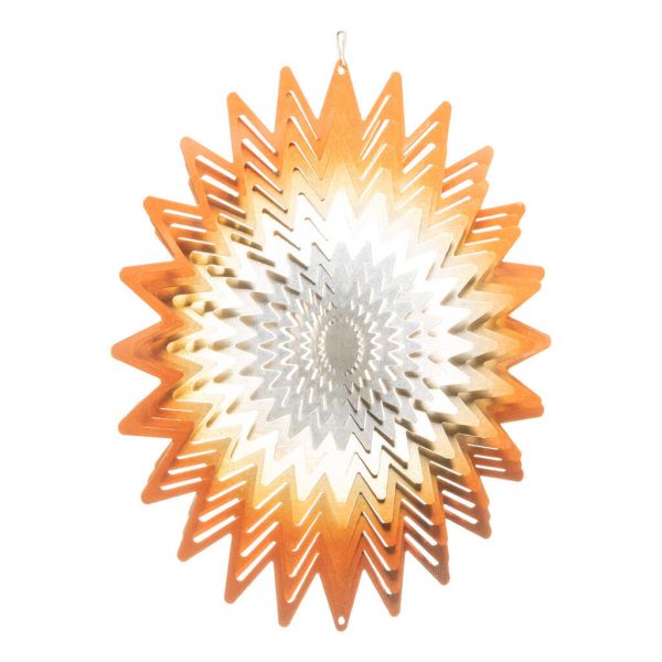 Orange star wind spinner 30cm